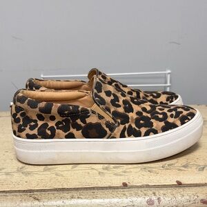 Steve Madden Leopard Print Slip-On Sneakers